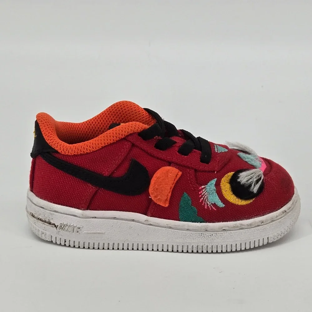 Nike Air Force 1 Low CNY Chinese New Year 2022‎ Tiger Toddler 7C Rare GUC